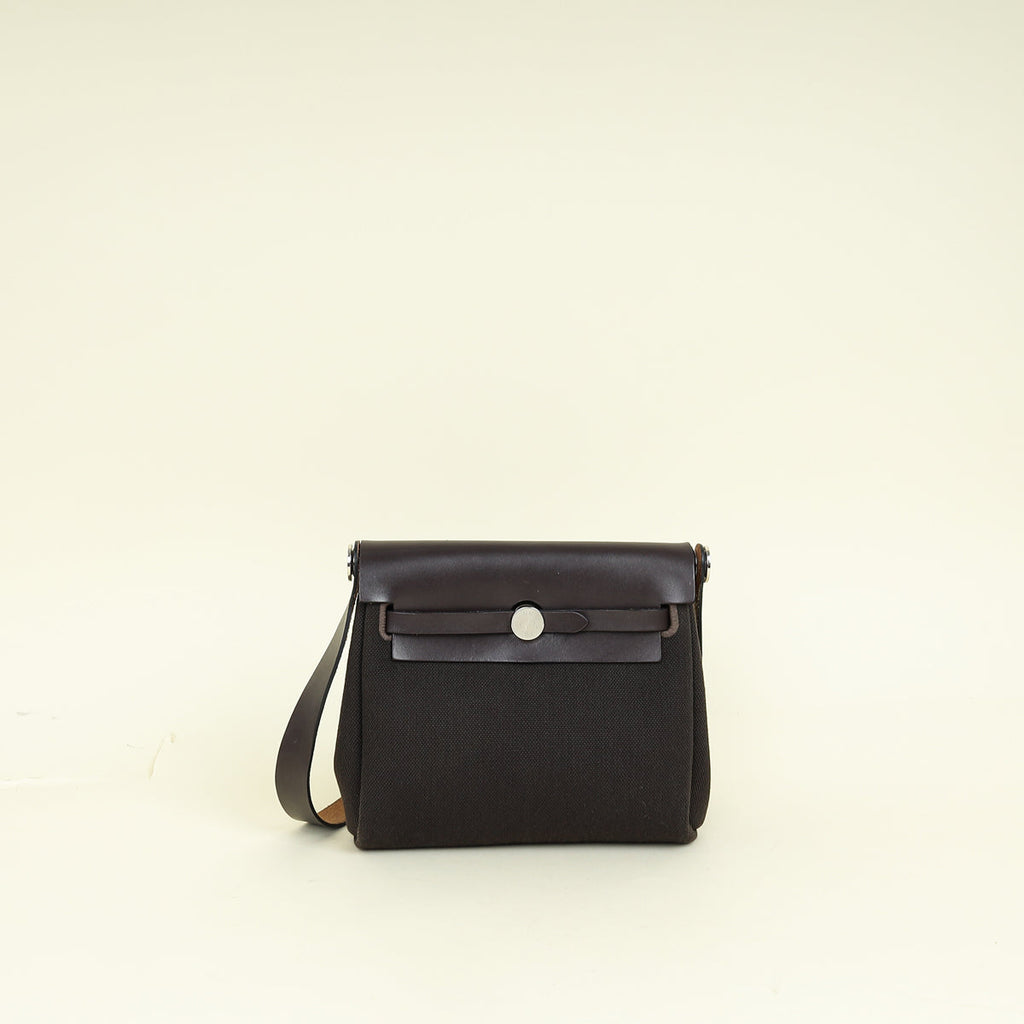 Hermes Ebene Herbag Zip 20 Bag