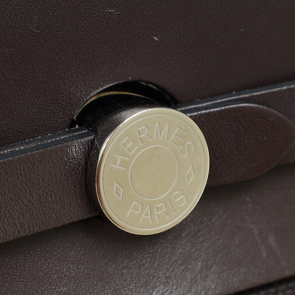 Hermes Ebene Herbag Zip 20 Bag