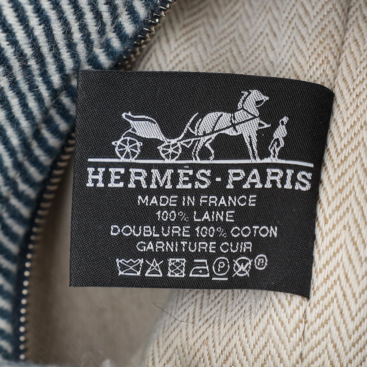 Hermes Blue Abysse Bride-a-Brac H Large Natte Case