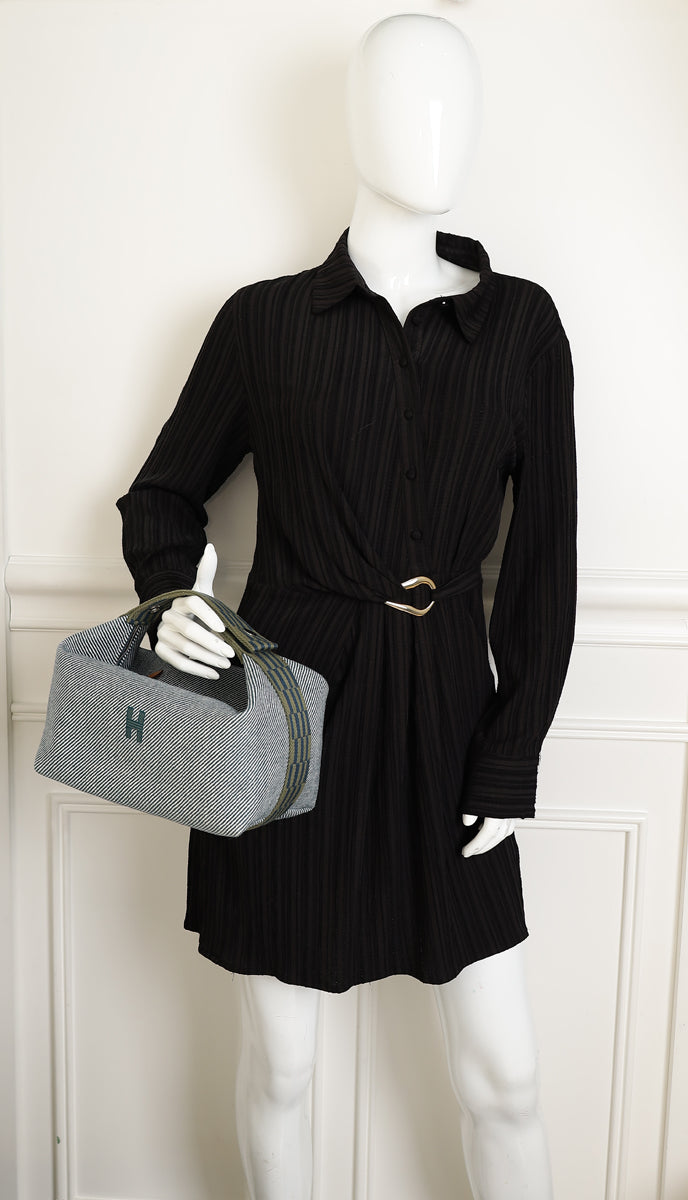 Hermes Blue Abysse Bride-a-Brac H Large Natte Case