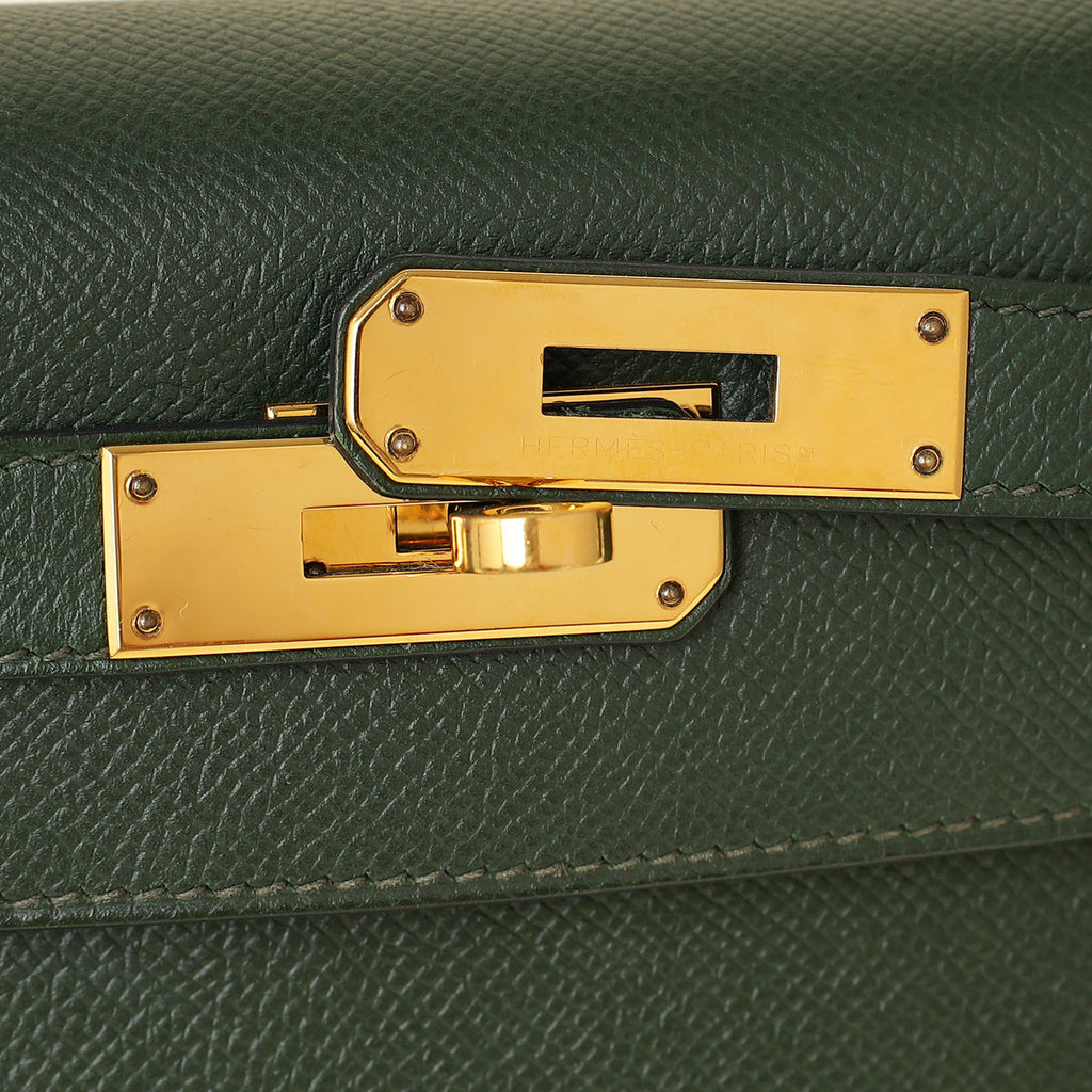 Hermes Vert Anglais Sellier Kelly 28 Bag