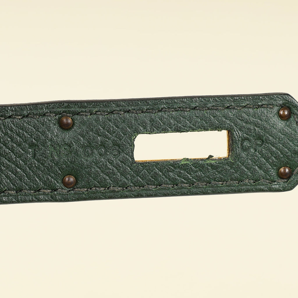 Hermes Vert Anglais Sellier Kelly 28 Bag