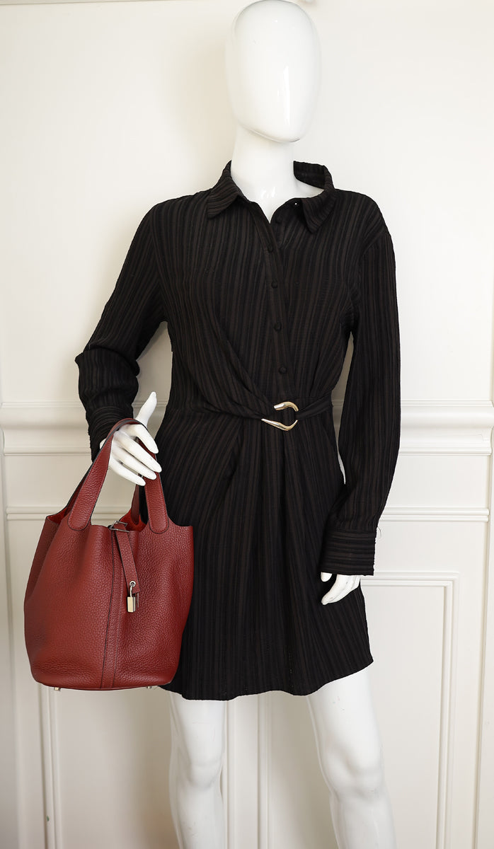 Hermes Rouge H Picotin Lock 22 Bag