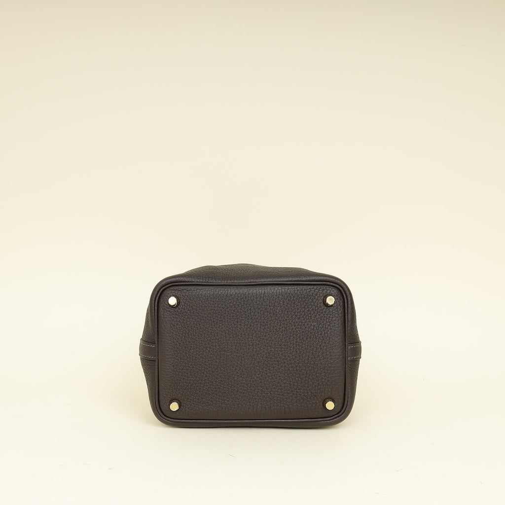 Hermes Chocolate Picotin Lock 18 Bag