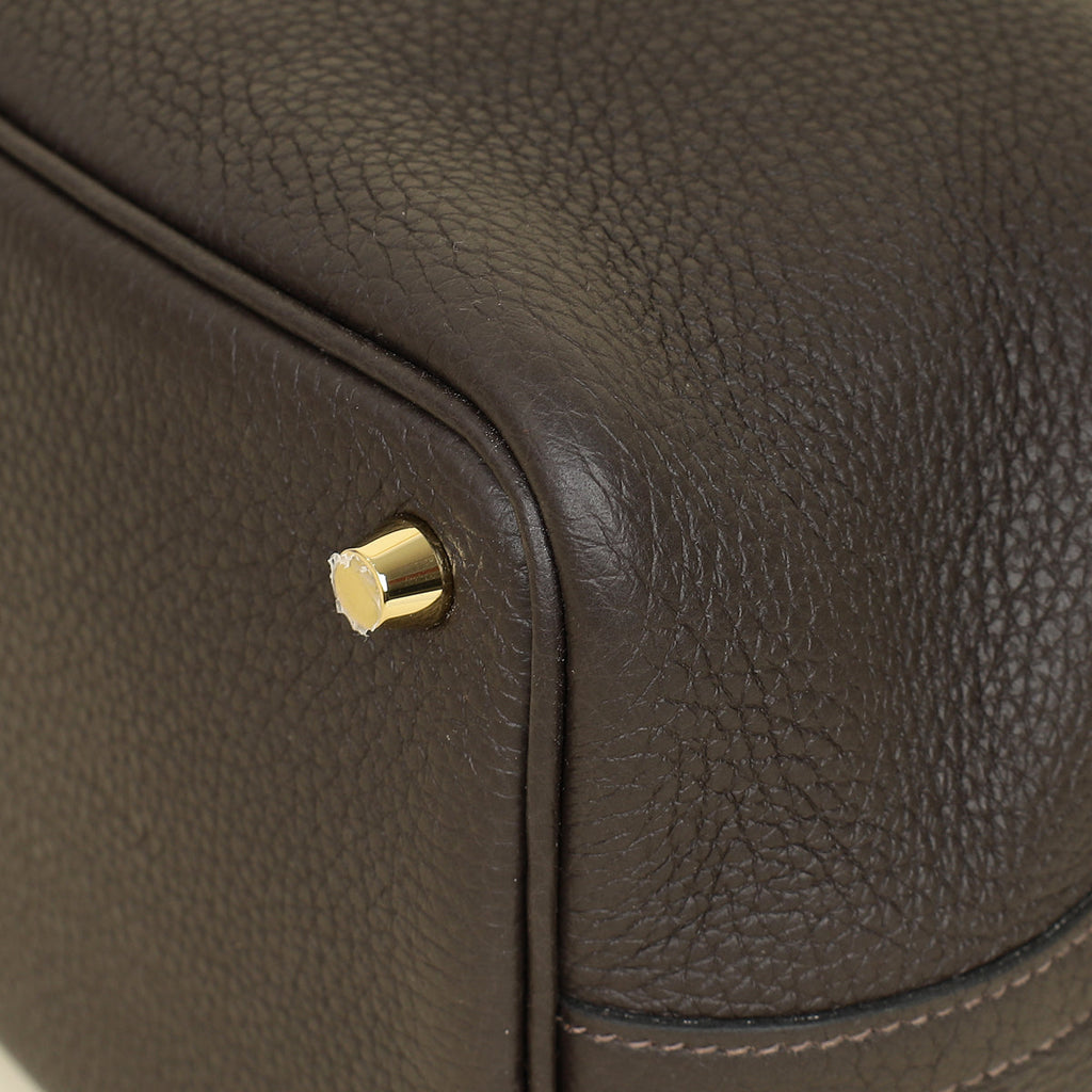 Hermes Chocolate Picotin Lock 18 Bag