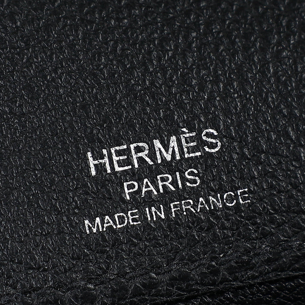 Hermes Noir Kelly Depeches 25 Pouch