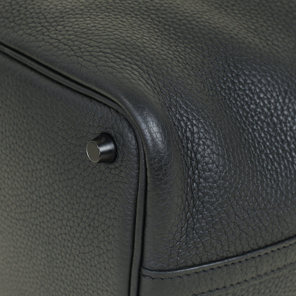 Hermes Monochrome Picotin Lock 18 Bag W/ Twilly