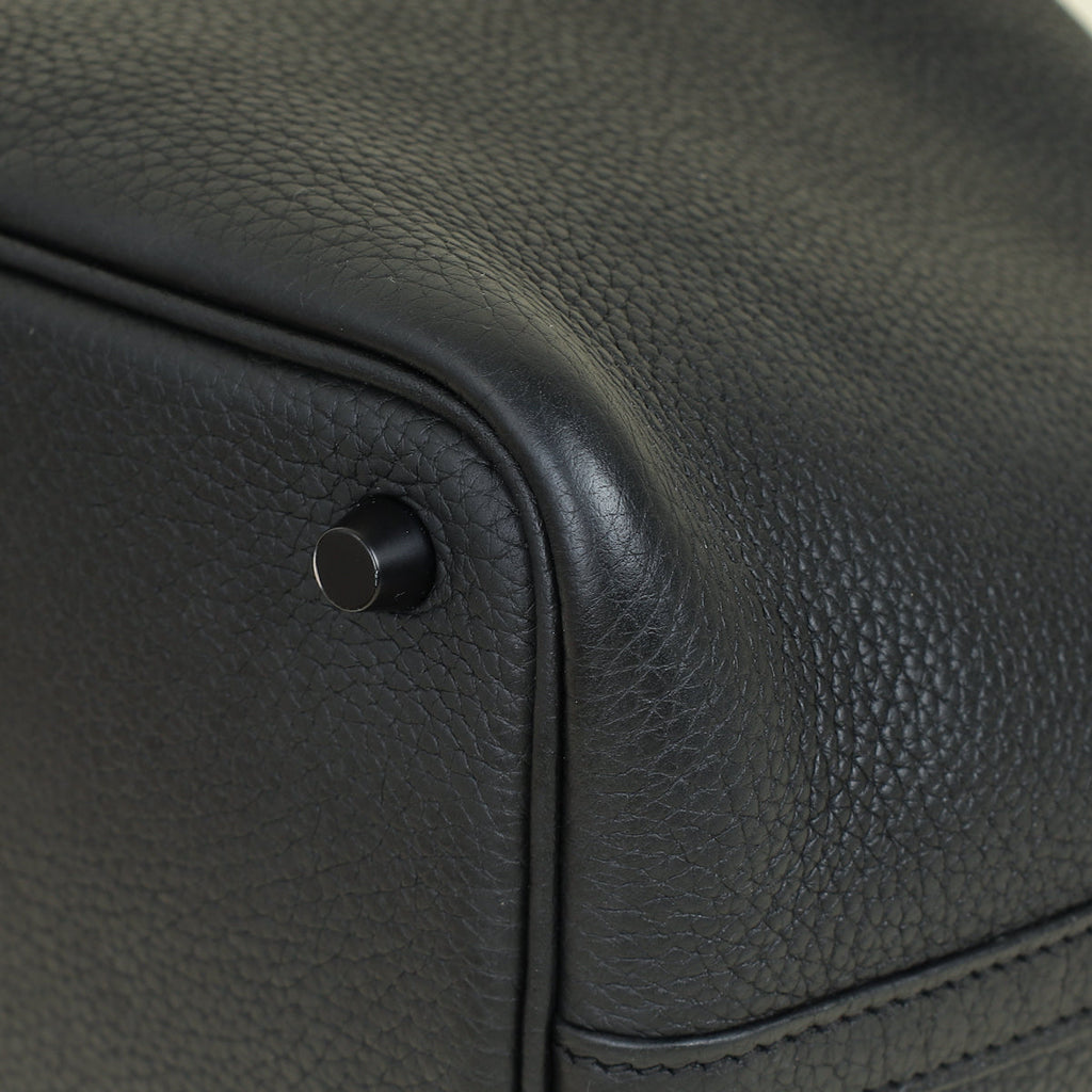Hermes Monochrome Picotin Lock 18 Bag W/ Twilly
