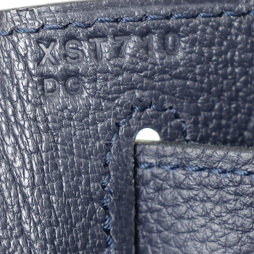 Hermes Bleu Nuit Retourne Kelly 28 Bag