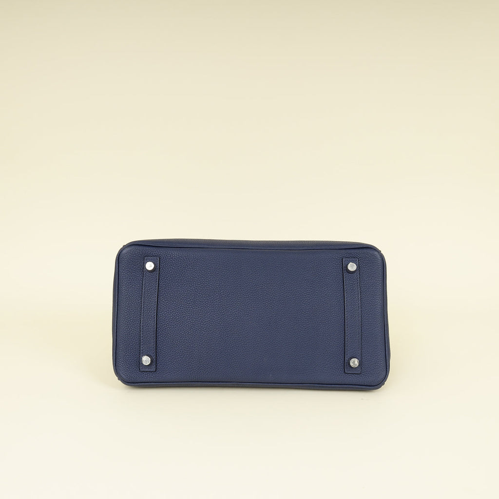 Hermes Bleu Saphir Birkin Touch 30 Bag