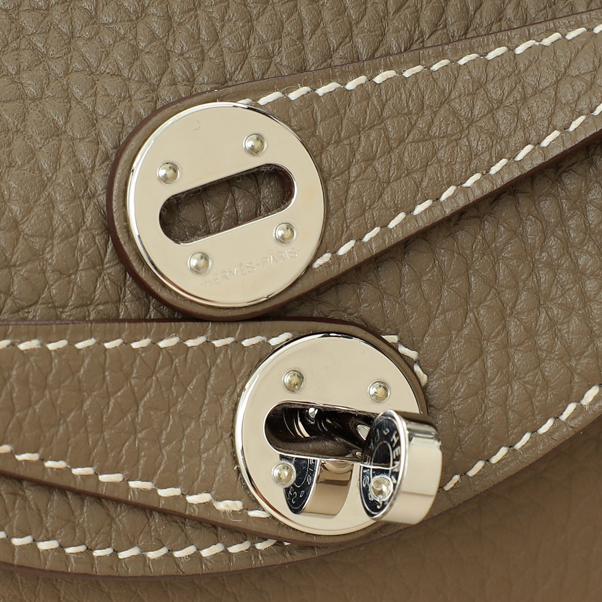 Hermes Etoupe Mini Lindy Bag