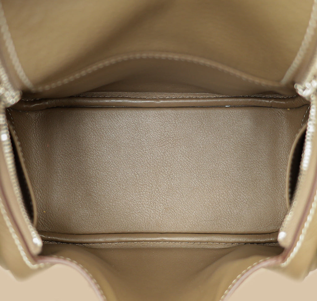 Hermes Etoupe Mini Lindy Bag