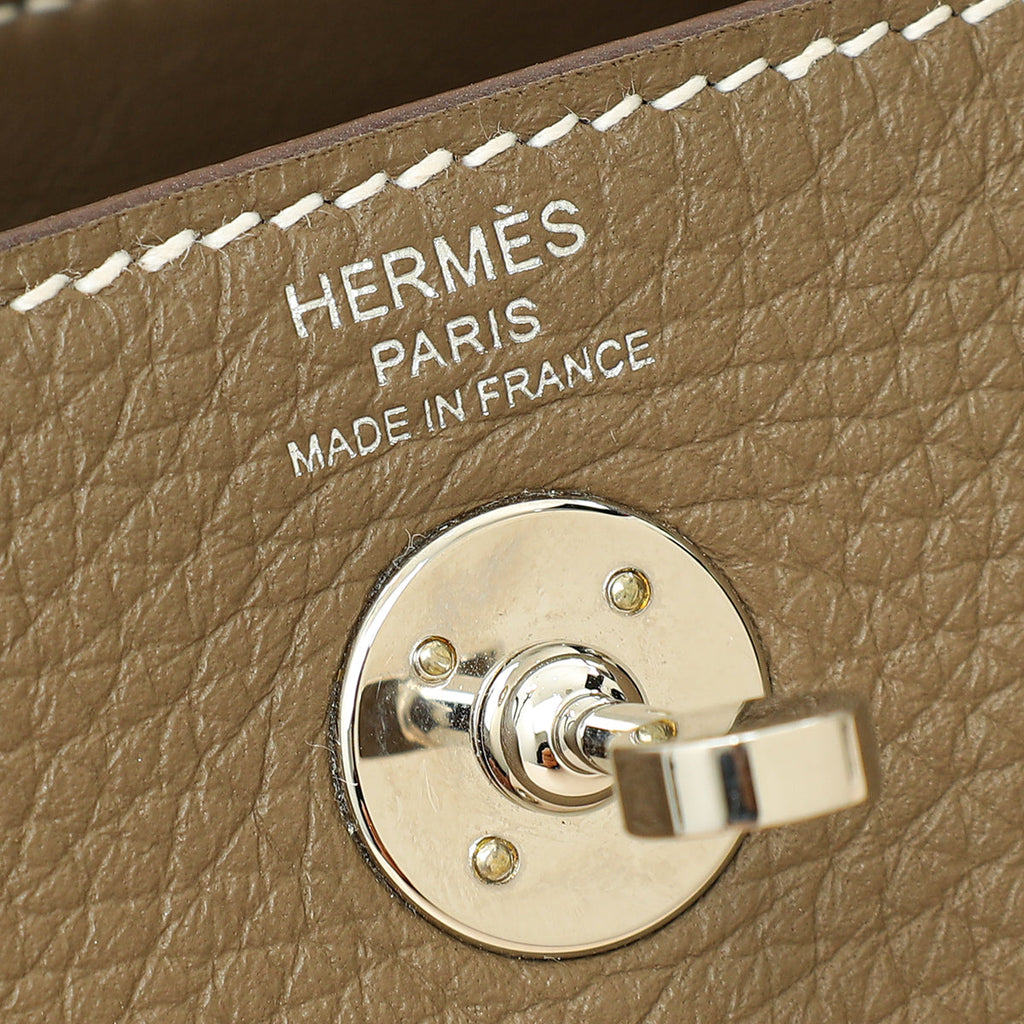 Hermes Etoupe Mini Lindy Bag