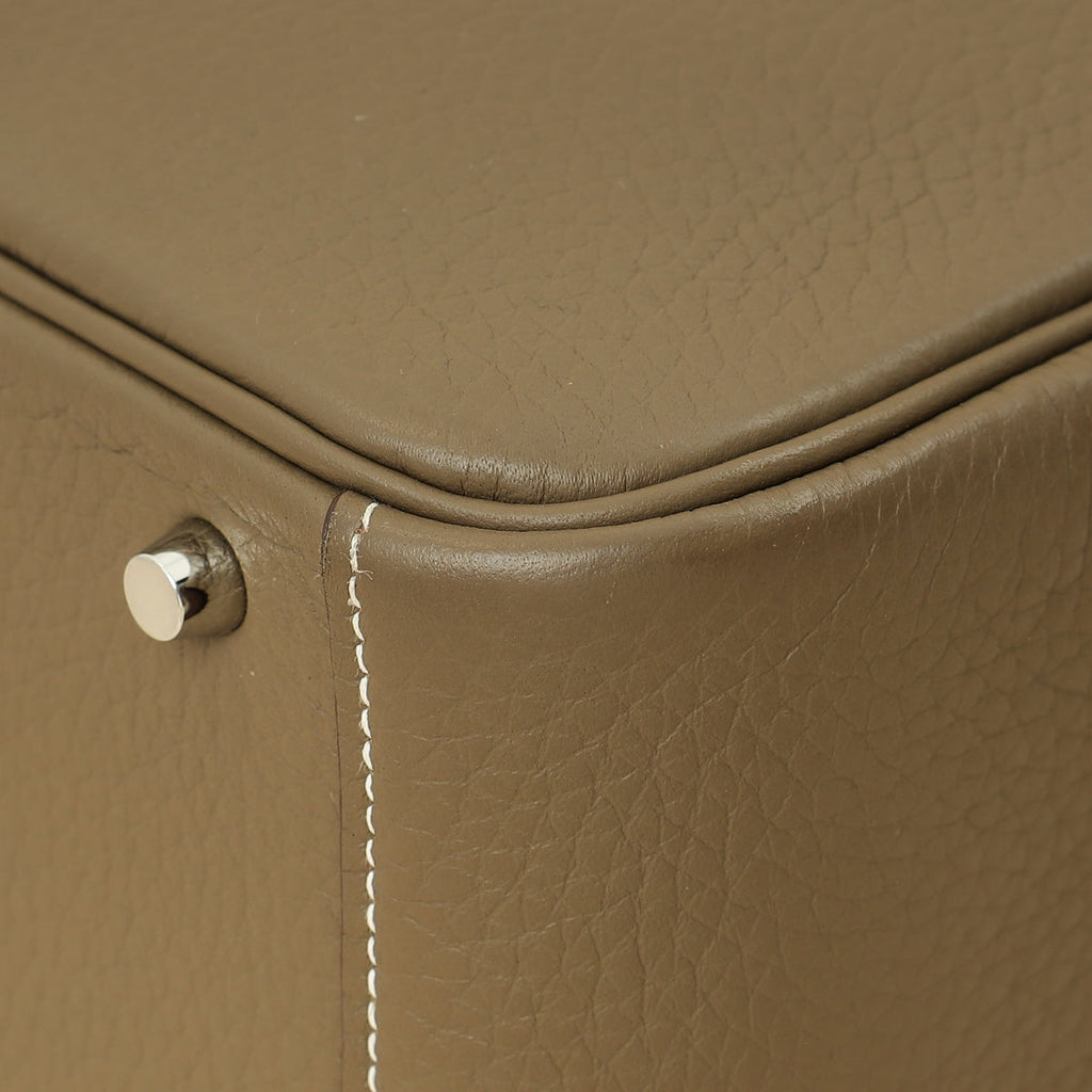 Hermes Etoupe Mini Lindy Bag