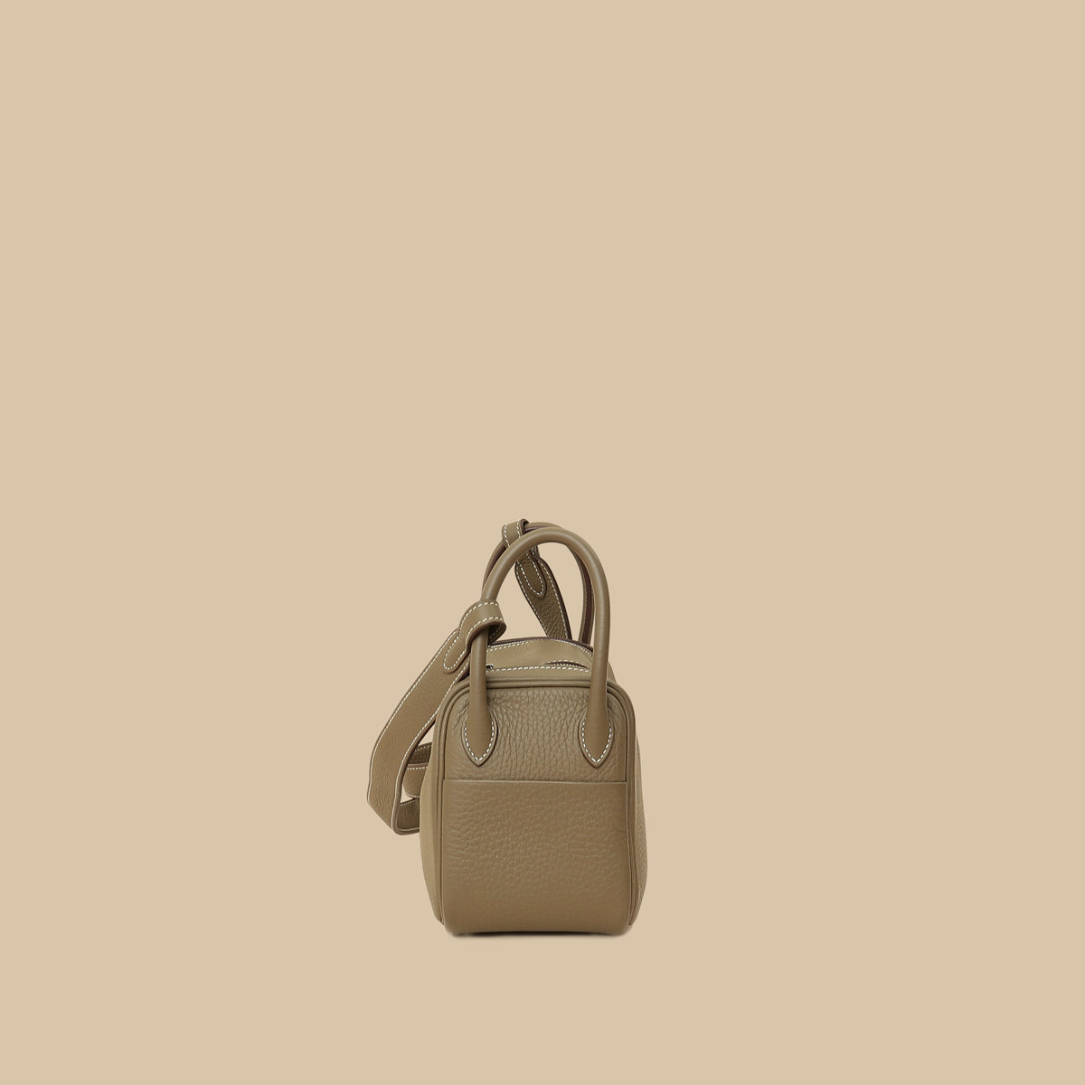 Hermes Etoupe Mini Lindy Bag