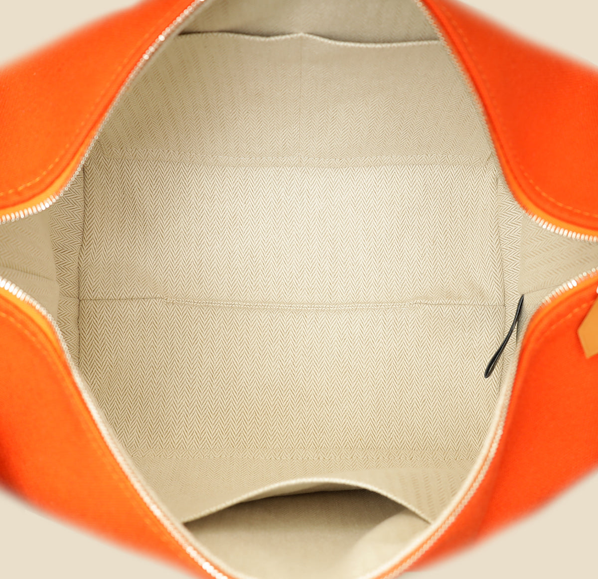 Hermes Orange Feu Bride-a-Brac Large Case