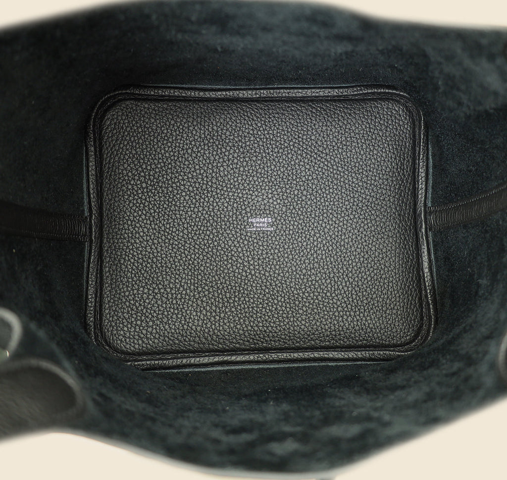 Hermes Noir Picotin Lock 22 Bag