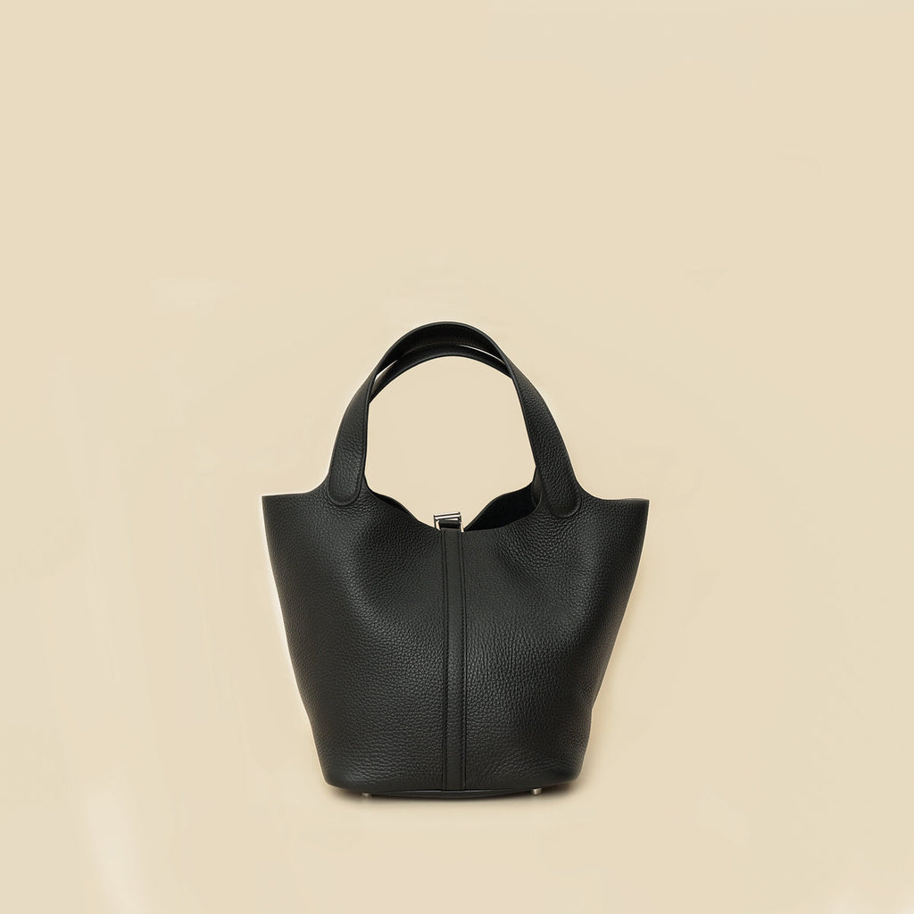 Hermes Noir Picotin Lock 22 Bag