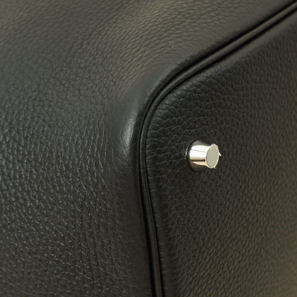 Hermes Noir Picotin Lock 22 Bag
