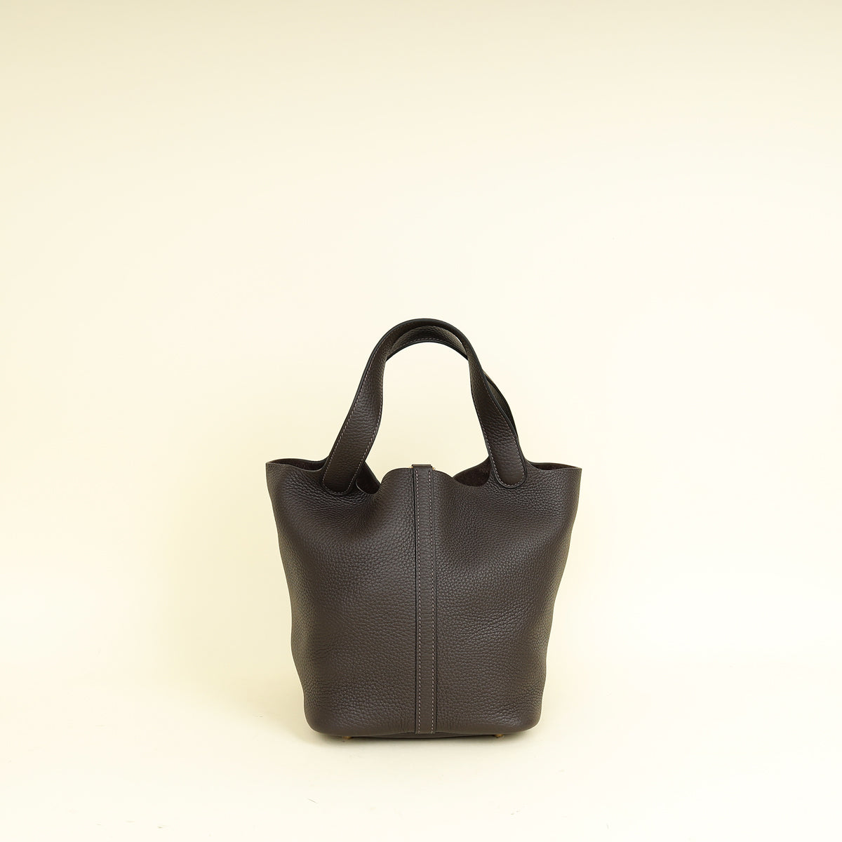 Hermes Chocolate Picotin Lock 22 Bag