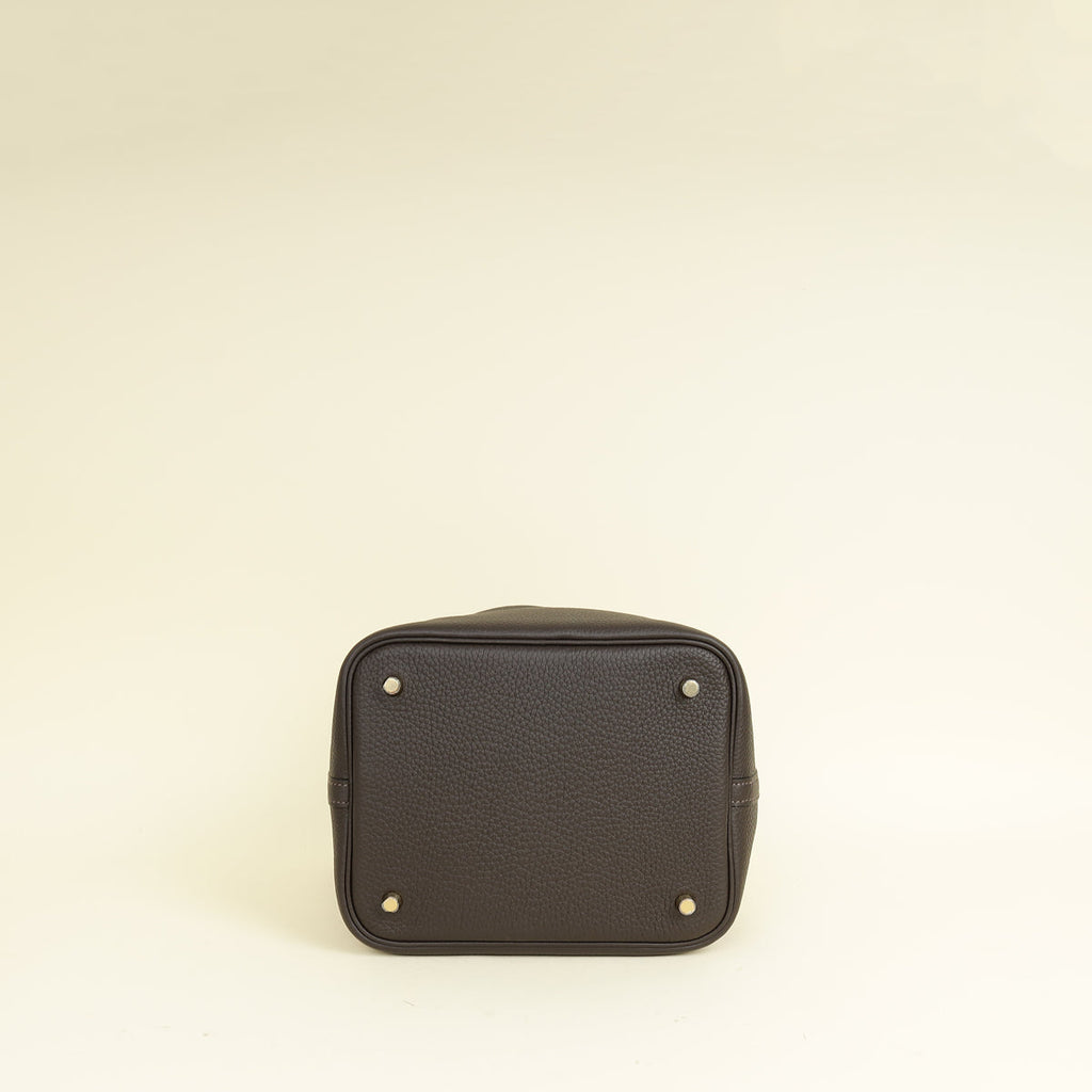Hermes Chocolate Picotin Lock 22 Bag