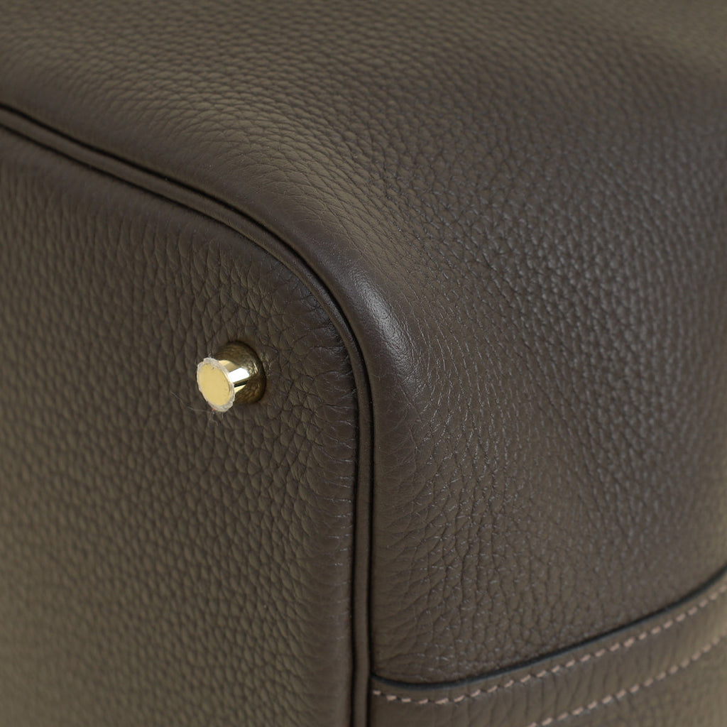 Hermes Chocolate Picotin Lock 22 Bag