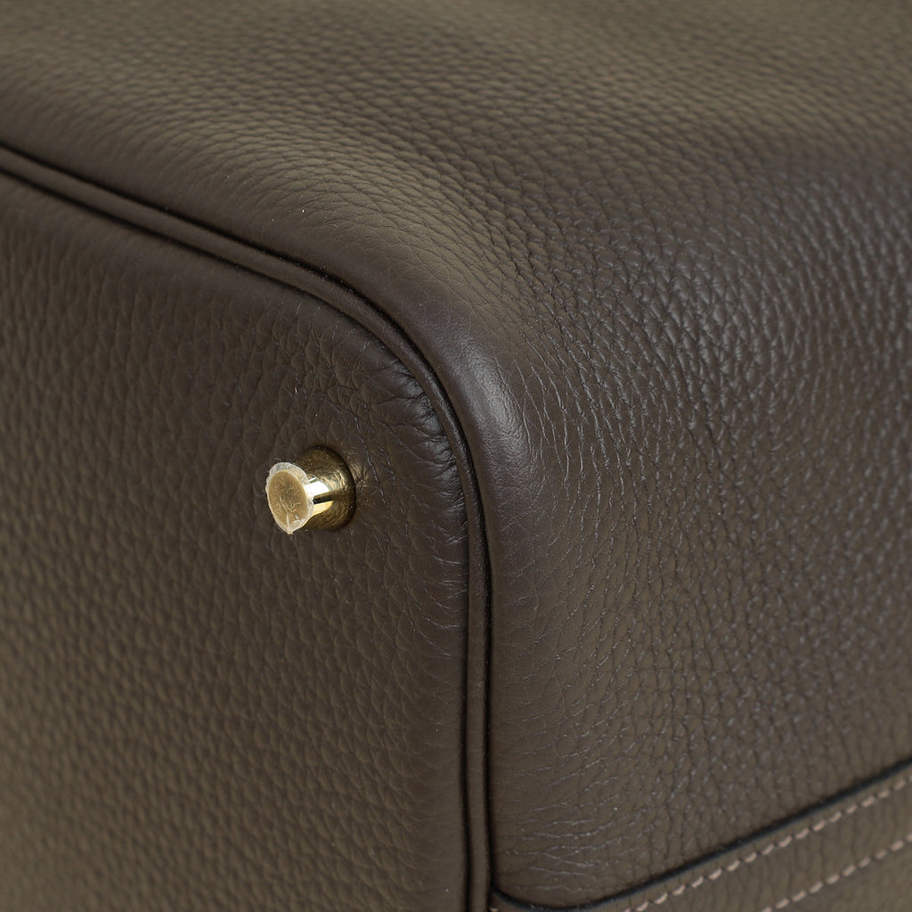 Hermes Chocolate Picotin Lock 22 Bag