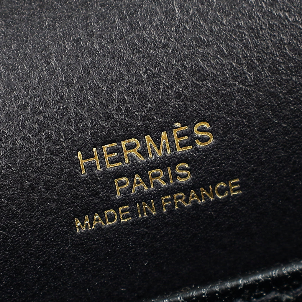 Hermes Noir Roulis Mini Evercolor Bag