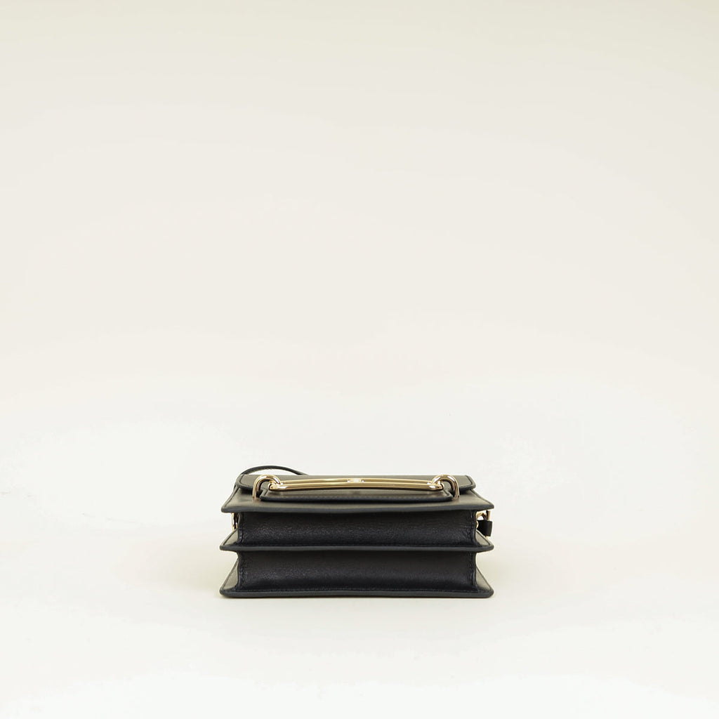 Hermes Noir Roulis Mini Evercolor Bag
