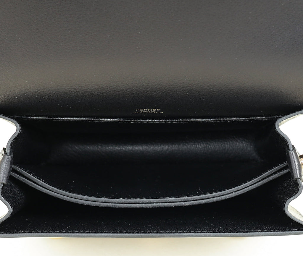 Hermes Noir Roulis Mini Evercolor Bag