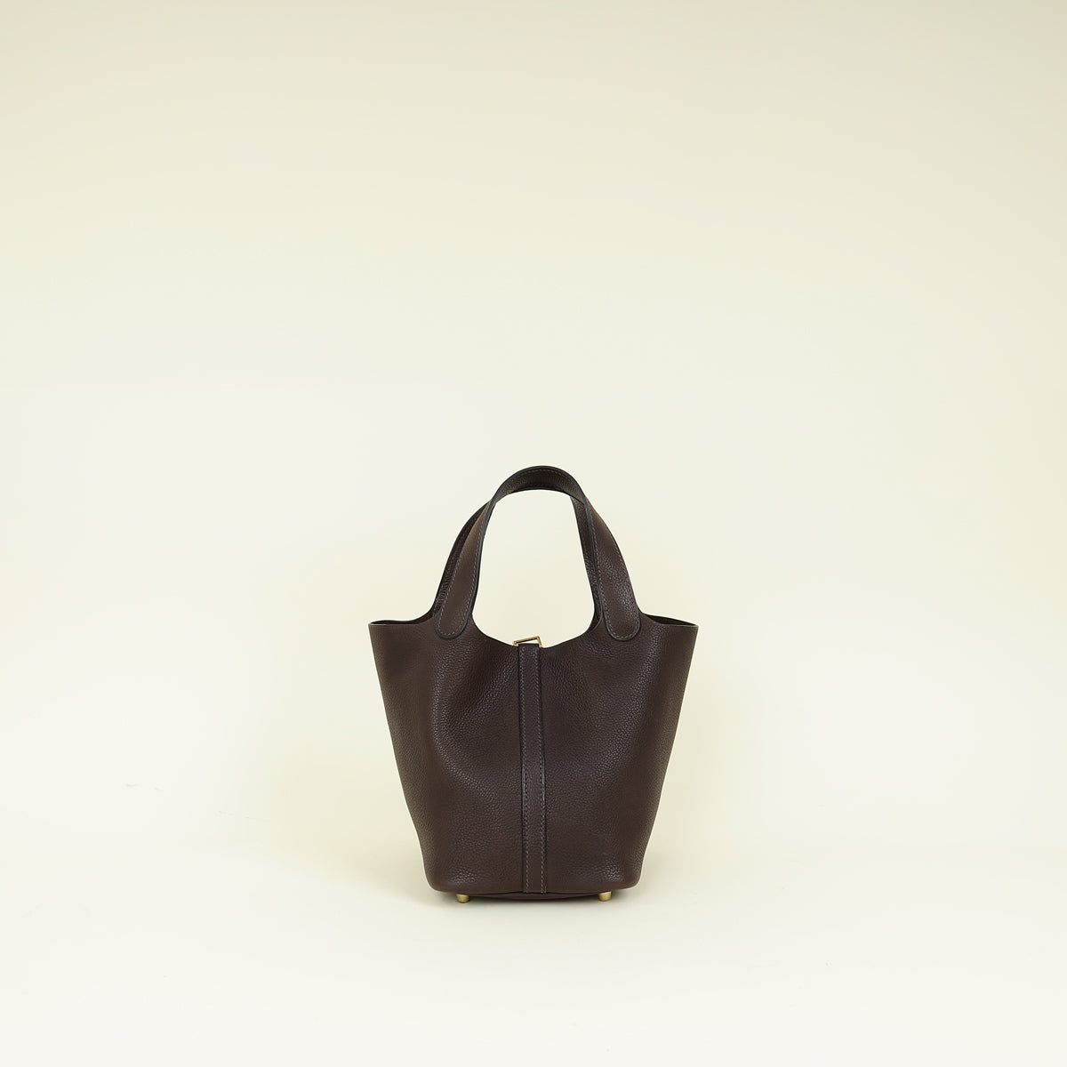 Hermes Ebene Picotin Lock 18 Barenia Faubourg Bag