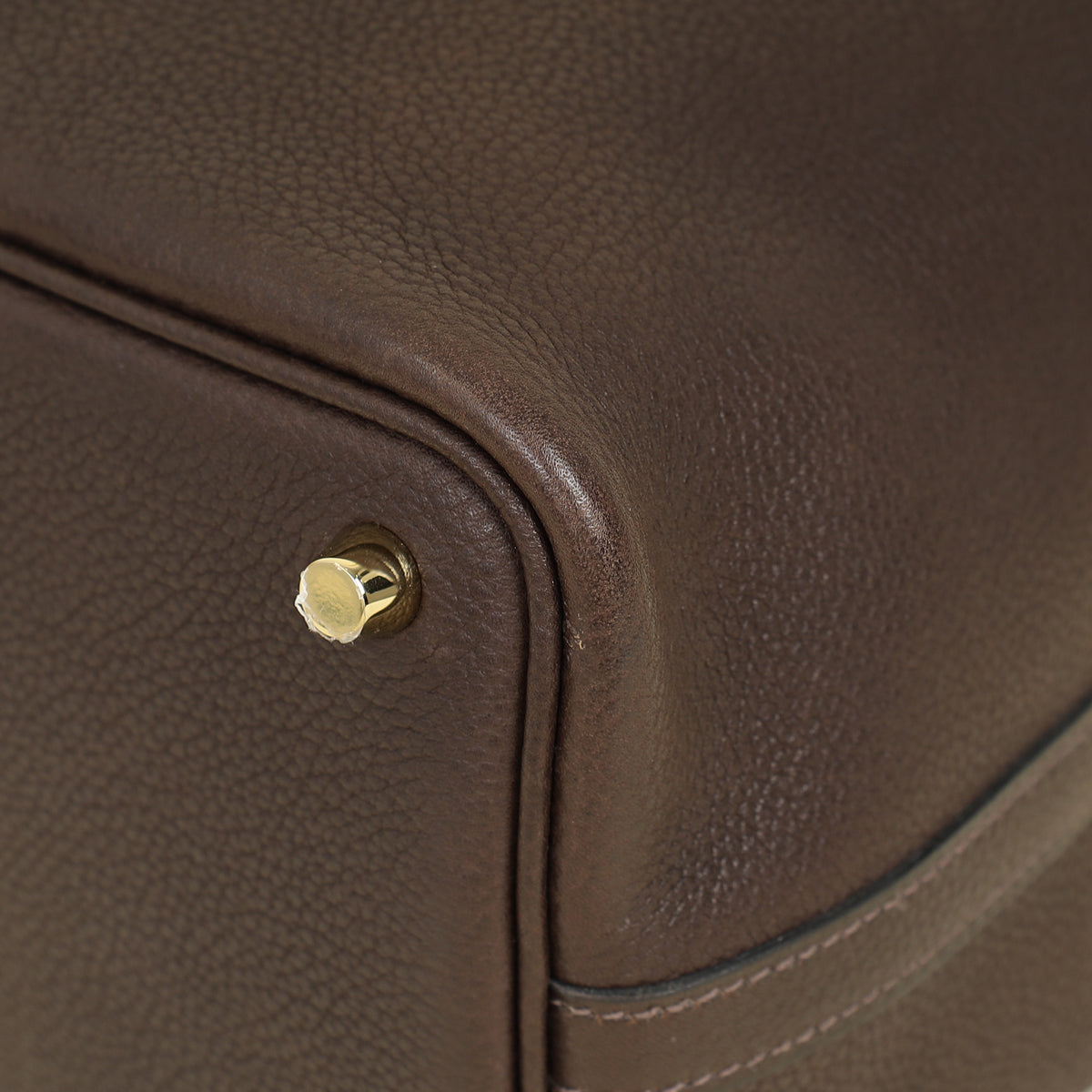 Hermes Ebene Picotin Lock 18 Barenia Faubourg Bag