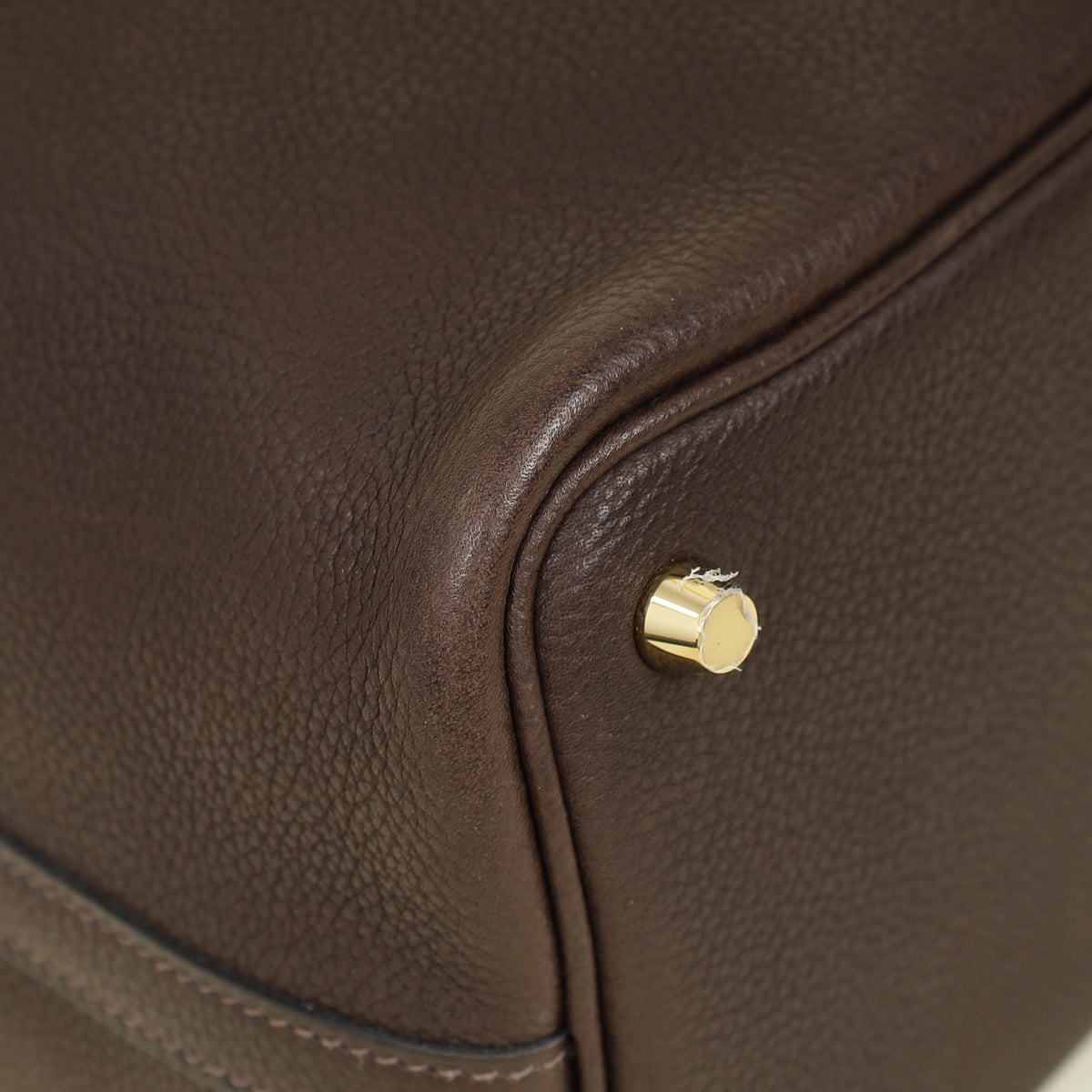 Hermes Ebene Picotin Lock 18 Barenia Faubourg Bag