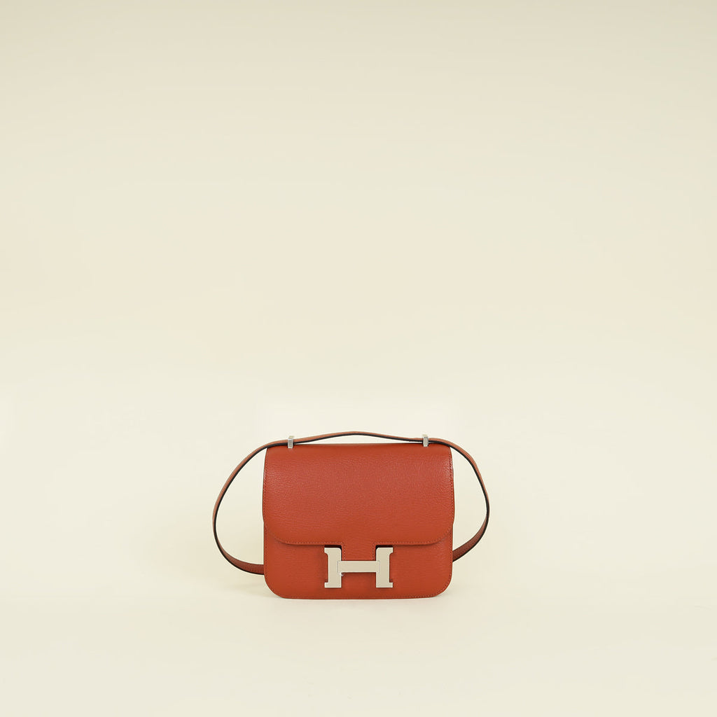 Hermes Cuivre 6C Constance II Mini Re-Edition Bag