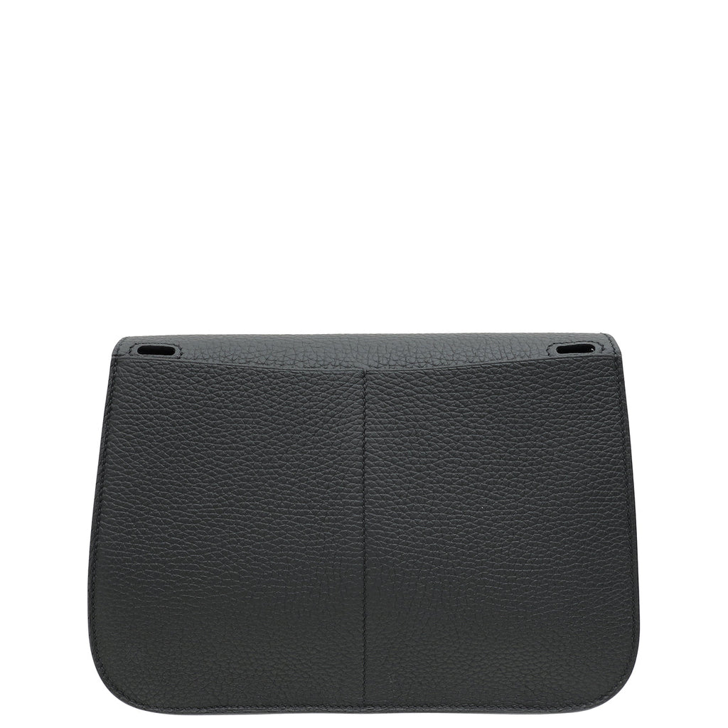 Hermes Noir Halzan 25 Bag