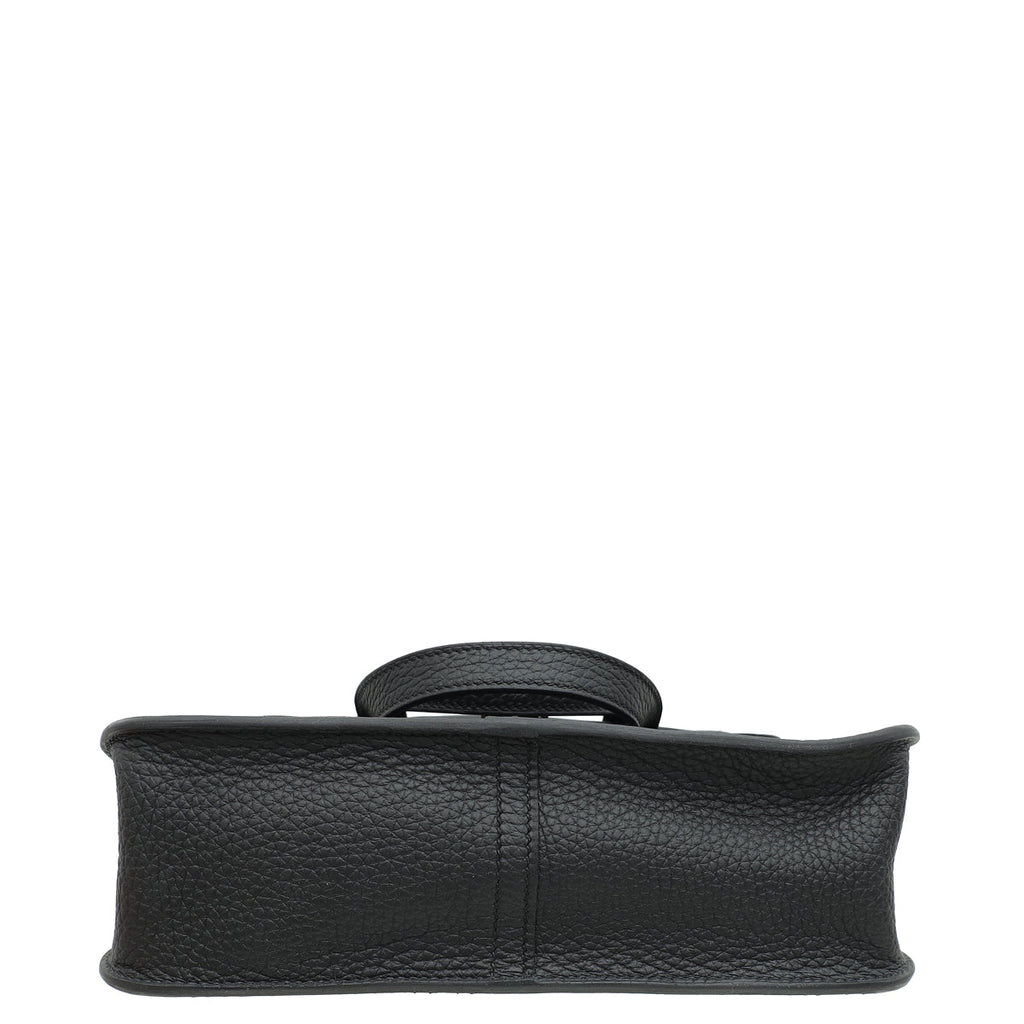 Hermes Noir Halzan 25 Bag