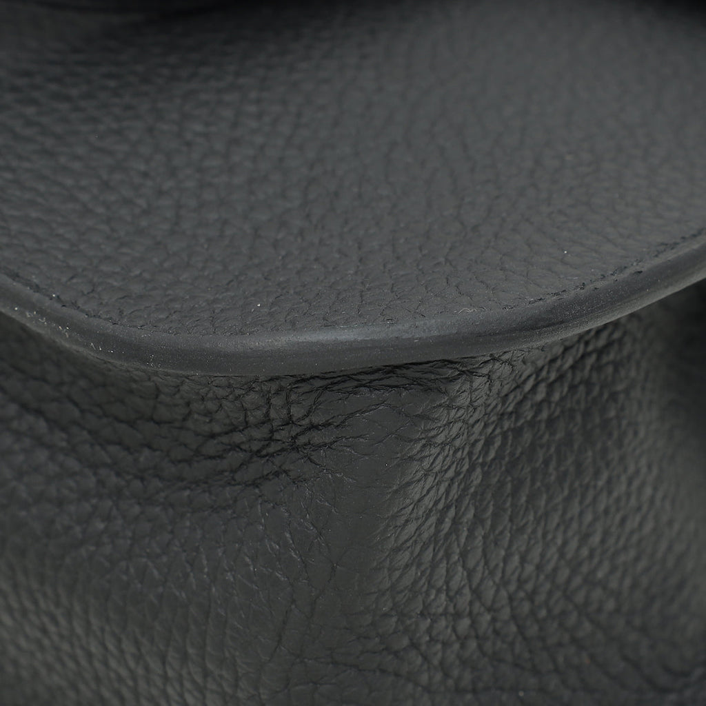 Hermes Noir Halzan 25 Bag