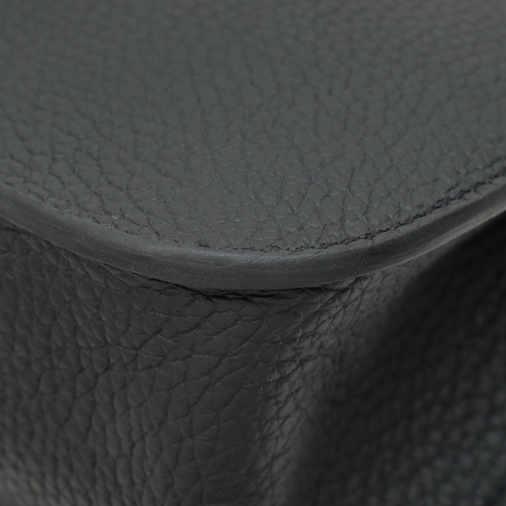 Hermes Noir Halzan 25 Bag