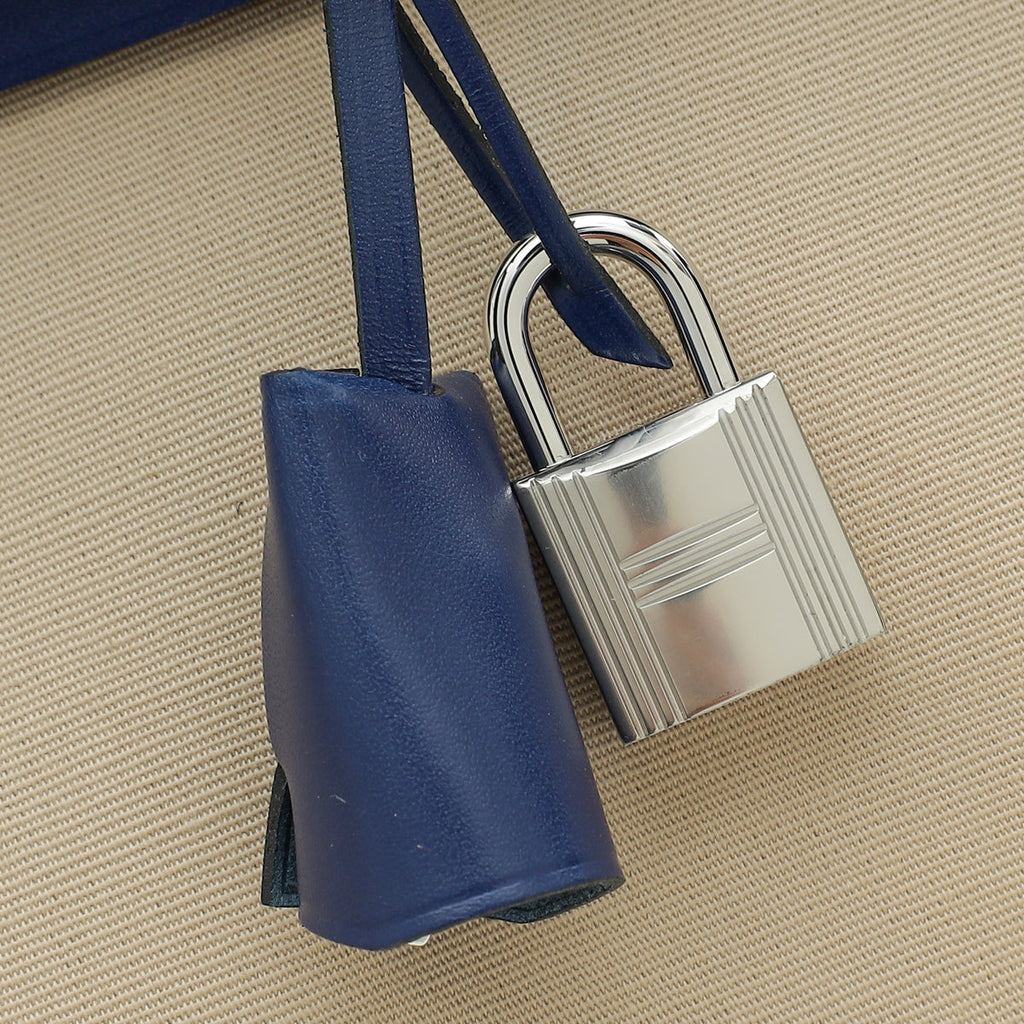 Hermes Bicolor Herbag Zip 31 PM Retourne Toile Vache Hunter Bag
