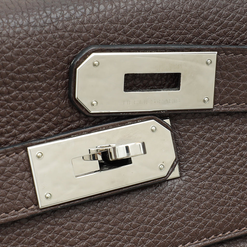 Hermes Chocolate Retourne Kelly 40 Bag