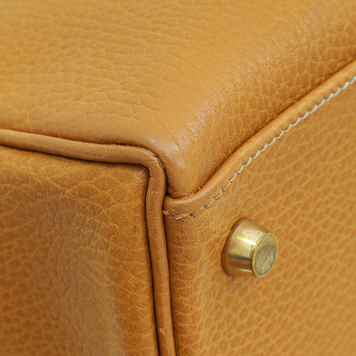 Hermes Naturelle Vintage Kelly 32 Retourne Ardennes Bag