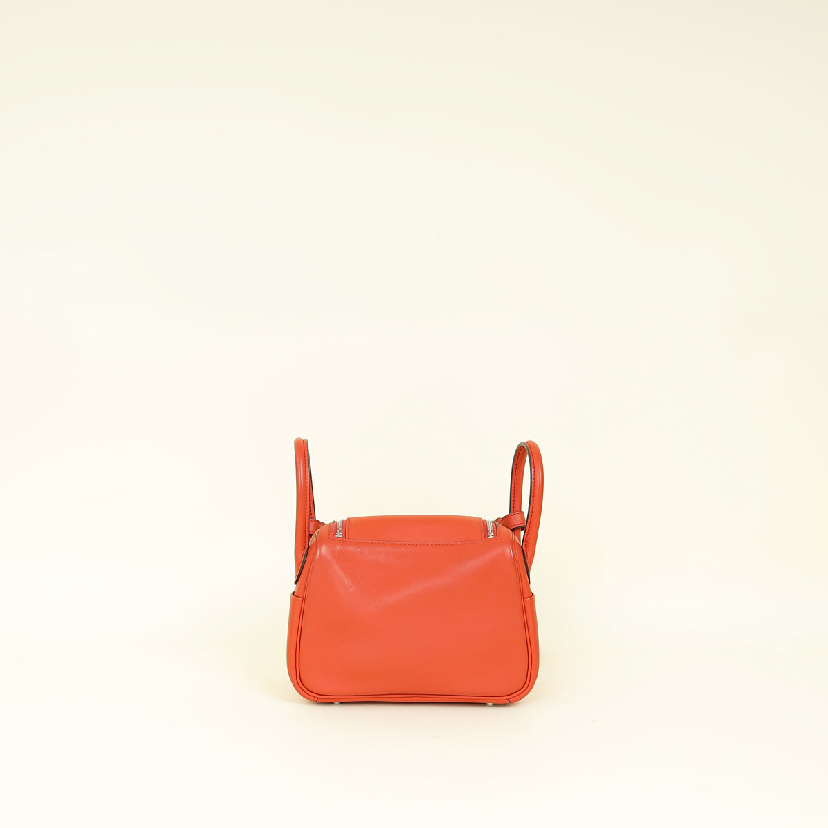Hermes Terre Battue Capucine Verso Mini Lindy Bag