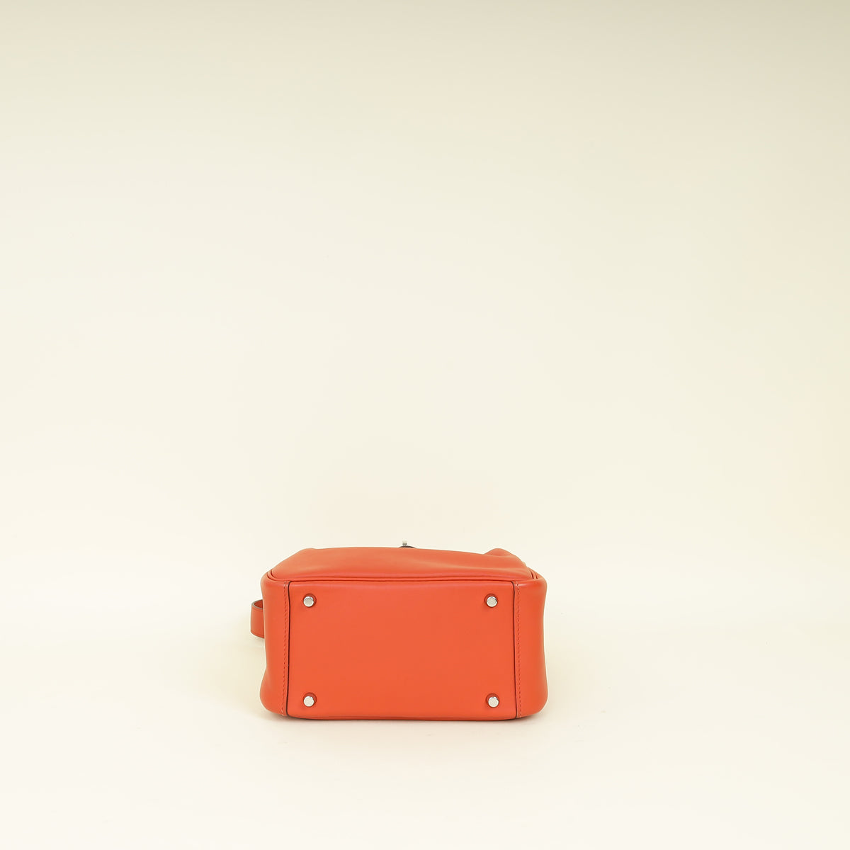 Hermes Terre Battue Capucine Verso Mini Lindy Bag