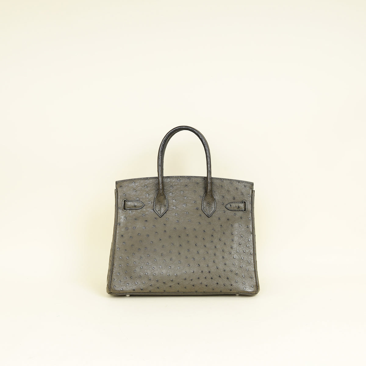Hermes Vert Olive Ostrich Birkin 30 Bag