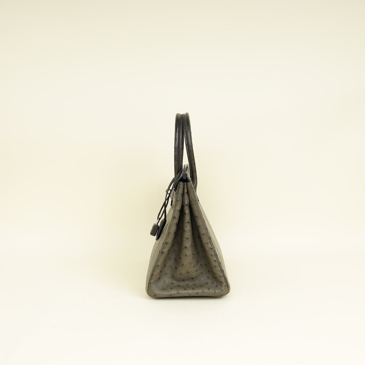 Hermes Vert Olive Ostrich Birkin 30 Bag