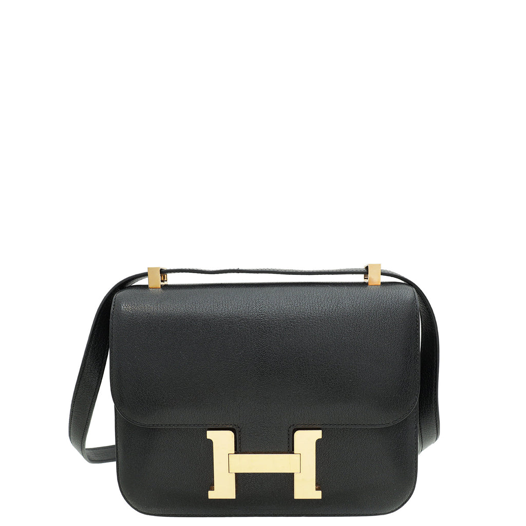 Hermes Noir Constance 1-24 Chevre Chamkila Bag