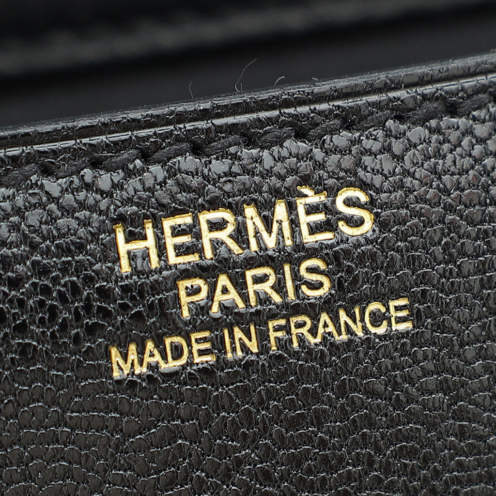 Hermes Noir Constance 1-24 Chevre Chamkila Bag