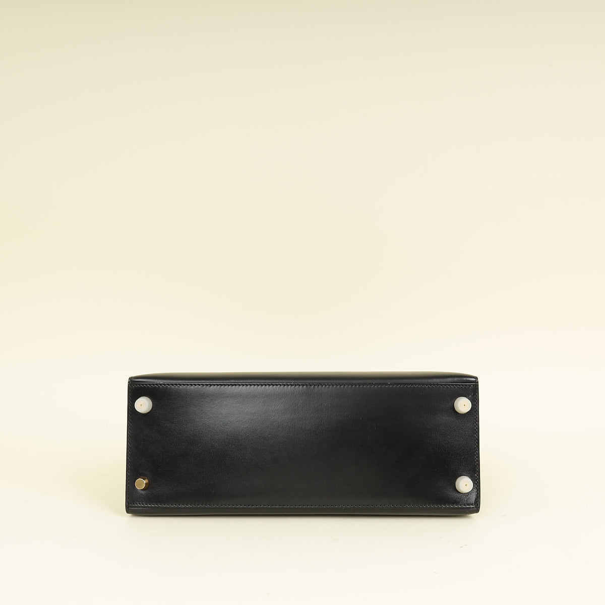 Hermes Noir Vintage Sellier Kelly 28 Bag