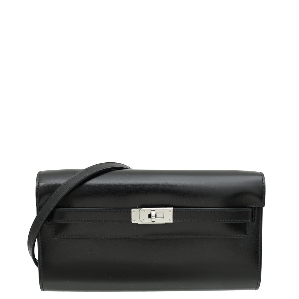 Hermes Noir Kelly Classique To Go Wallet
