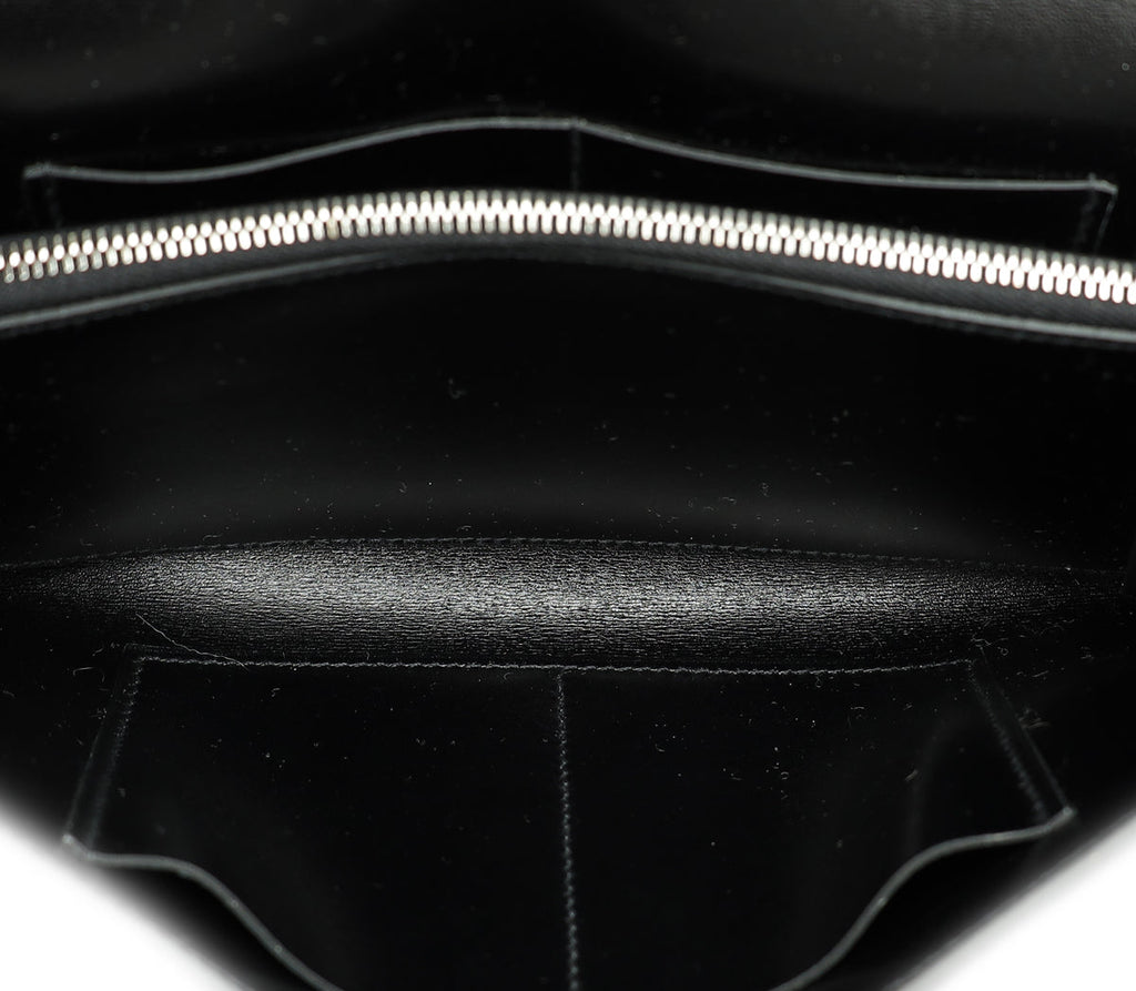 Hermes Noir Kelly Classique To Go Wallet